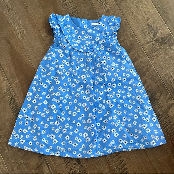 Marks & Spencer Other - NEW Marks & Spencer M&S Easter Dress Spring Floral Toddler Girl Blue 3T Flowers
